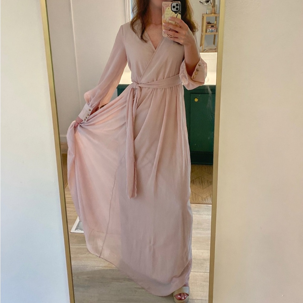Baltic Born Blush Long Sleeve Maxi Dress